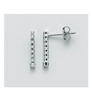 Orecchini Miluna Donna in Oro bianco Diamante ERD2383